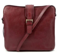 Hexagona Sac Porté Travers Cuir Vachette Carmin " 111960 " -Maroquinerie maroquinerie femme sac cuir 111960 carmin 047124300 1644 13092019