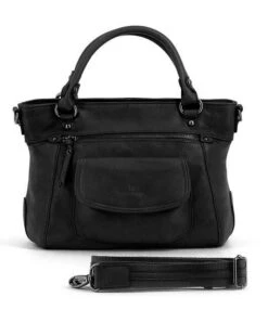 Hexagona Sac Cuir Femme Vachette Noir " 414719 " Porté Main Et épaule -Maroquinerie maroquinerie femme sac cuir 414719 noir 021351400 1741 16092019