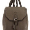 Hexagona Sac à Dos En Cuir De Vachette Taupe " 465013 "