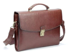 Hexagona Serviette 1 Soufflet Cuir Vachette Marron " 110451 " -Maroquinerie maroquinerie homme cartable cuir hexagona 110451 marron 1 032463300 1125 04102019