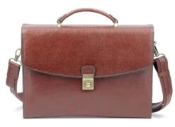 Hexagona Serviette 1 Soufflet Cuir Vachette Marron " 110451 " -Maroquinerie maroquinerie homme cartable cuir hexagona 110451 marron 3 070560500 1125 04102019