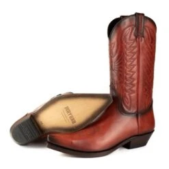 Santiags Cuir Vintage Cognac MAYURA " 1920V " -Maroquinerie mayuraboots1920vintageconac4729 099677300 1608 19092023