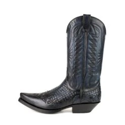 Bottes Cuir Azul Marino " 2561 " 10 Bottes Cuir Azul Marino " 2561 " -Maroquinerie mayuraboots2561navyblueblack1 063463100 1459 05072022
