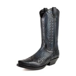 Bottes Cuir Azul Marino " 2561 " 15 Bottes Cuir Azul Marino " 2561 " -Maroquinerie mayuraboots2561navyblueblack 075719500 1459 05072022