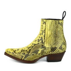 Boots Cuir Femme Python Mayura Amarillo " 322 "