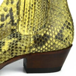 Boots Cuir Femme Python Mayura Amarillo " 322 " -Maroquinerie mayurabootsmarie2496amarillo4 084180300 1431 10102019