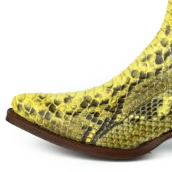 Boots Cuir Femme Python Mayura Amarillo " 322 " -Maroquinerie mayurabootsmarie2496amarillo5 098461100 1431 10102019