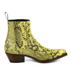 Boots Cuir Femme Python Mayura Amarillo " 322 " -Maroquinerie mayurabootsmarie2496amarillo6 018159300 1431 10102019