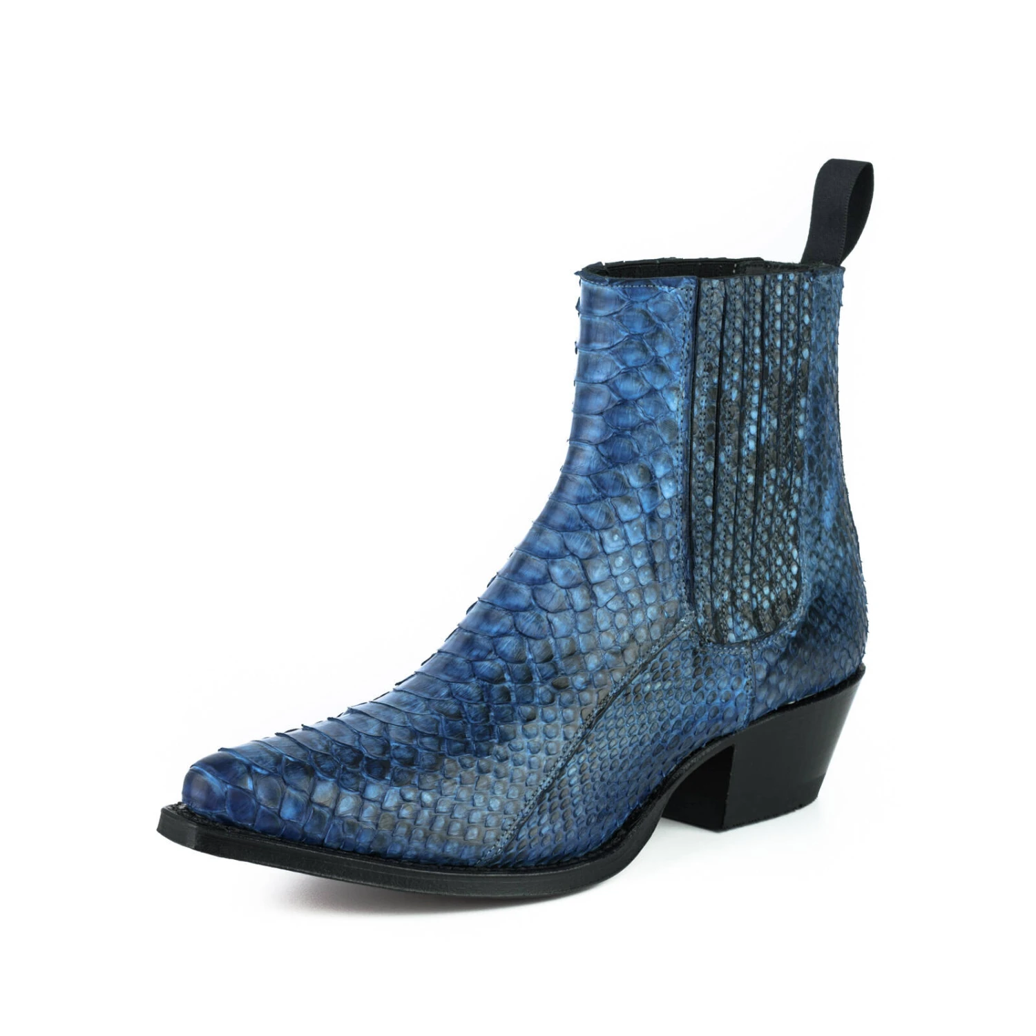 Boots Cuir Femme Python Mayura Azul " 323 " 9 Boots Cuir Femme Python Mayura Azul " 323 " – Image 9