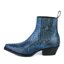 Boots Cuir Femme Python Mayura Azul " 323 "