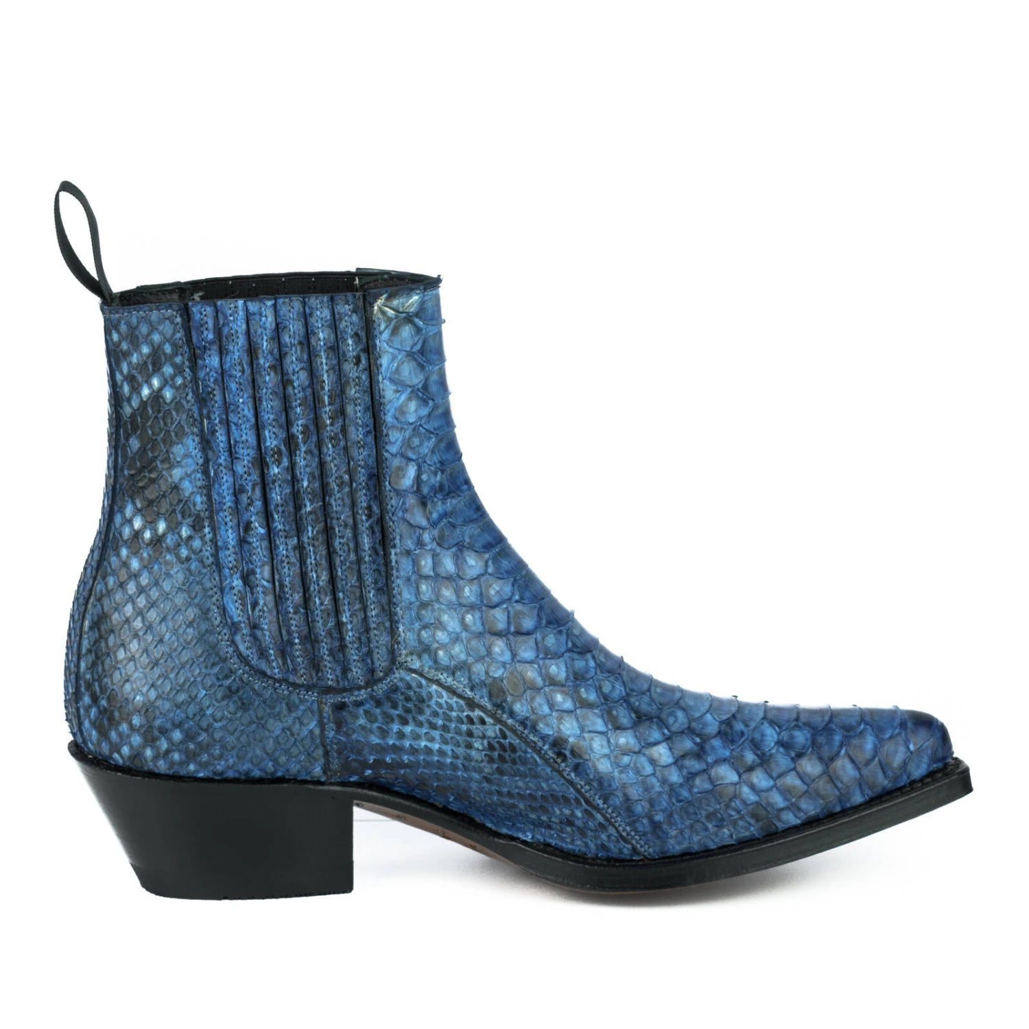 Boots Cuir Femme Python Mayura Azul " 323 " 5 Boots Cuir Femme Python Mayura Azul " 323 " – Image 5