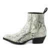 Boots Cuir Femme Python Mayura Blanco " 306 "