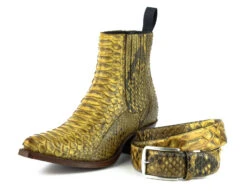 Boots Cuir Femme Python Mayura Cuero " 308 " -Maroquinerie mayurabootsmarie2496cinturoncuero1 068388700 1201 10102019 1