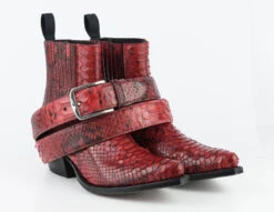 Boots Cuir Femme Python Mayura Rojo " 311 " 16 Boots Cuir Femme Python Mayura Rojo " 311 " -Maroquinerie mayurabootsmarie2496cinturonrojo2 008967700 1418 10102019 1