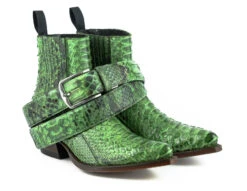 Ceinture Cuir Python Naturel Exotique Verde " 327 " -Maroquinerie mayurabootsmarie2496cinturonverde2 075208000 1435 10102019
