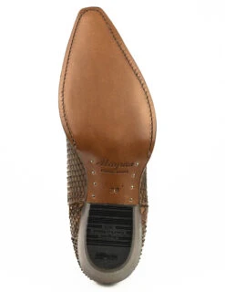 Boots Cuir Femme Python Mayura Cognac " 307 " -Maroquinerie mayurabootsmarie2496cognac8 009718100 1200 10102019