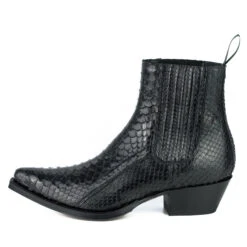 Boots Cuir Femme Python Mayura Negro " 310 "