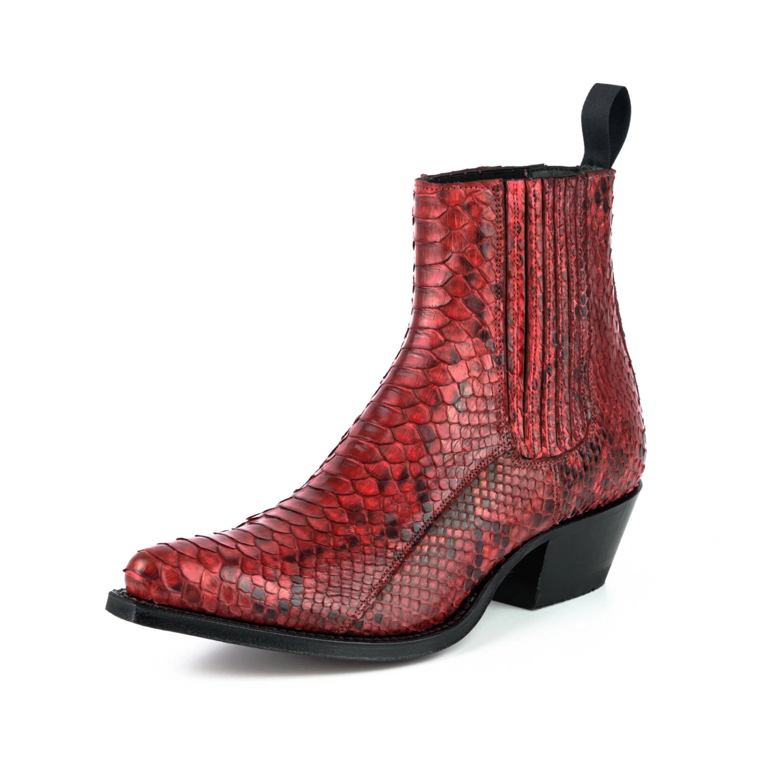 Boots Cuir Femme Python Mayura Rojo " 311 " 9 Boots Cuir Femme Python Mayura Rojo " 311 " – Image 9