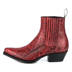 Boots Cuir Femme Python Mayura Rojo " 311 "