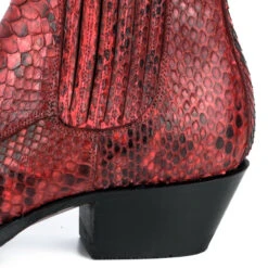 Boots Cuir Femme Python Mayura Rojo " 311 " 11 Boots Cuir Femme Python Mayura Rojo " 311 " -Maroquinerie mayurabootsmarie2496rojo4 022714800 1418 10102019