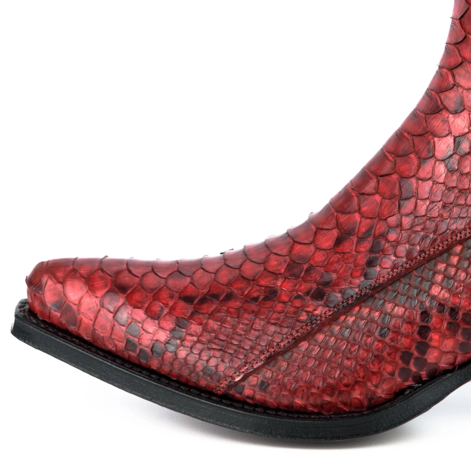 Boots Cuir Femme Python Mayura Rojo " 311 " 4 Boots Cuir Femme Python Mayura Rojo " 311 " – Image 4