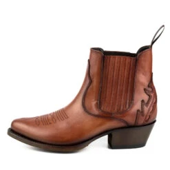 Boots Cuir Femme Mayura Cognac "285"