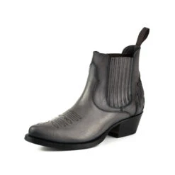 Boots Cuir Femme Mayura Gris "287" -Maroquinerie mayurabootsmodelomarilyn2487gris1 049740200 1059 04042019
