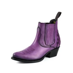 Boots Cuir Femme Mayura Morado "288" -Maroquinerie mayurabootsmodelomarilyn2487morado1 063087200 1102 04042019