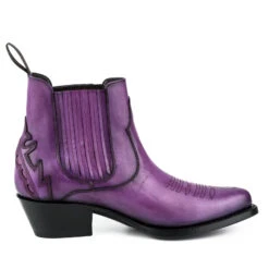 Boots Cuir Femme Mayura Morado "288" -Maroquinerie mayurabootsmodelomarilyn2487morado6 093762700 1102 04042019