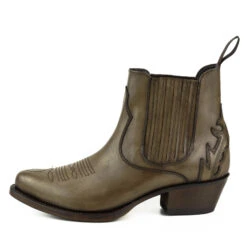 Boots Cuir Femme Mayura Taupe "292"