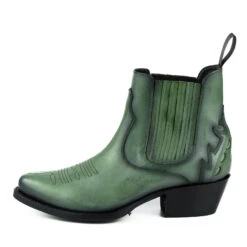 Boots Cuir Femme Mayura Verde "294"