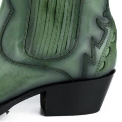 Boots Cuir Femme Mayura Verde "294" -Maroquinerie mayurabootsmodelomarilyn2487verde4 027170200 1114 04042019