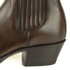 Boots Cuir Femme Mayura Marron " 2496 " -Maroquinerie mayuracowboybootsmarienappa2496marronvelado4 024017100 1021 23102020