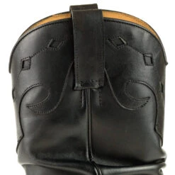 Santiags Cuir Femme Noir MAYURA " 1952 PYTHON " -Maroquinerie mayurafashionboots1952pitonnegranapanegra03 009099100 1424 13062022