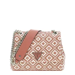 Guess - Mini Sac Raphia Rianee Cognac