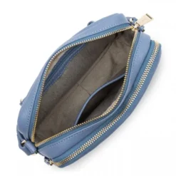 Lancaster - Mini Sac Trotteur Dune - Bleustone -Maroquinerie mini sac trotteur dune lancaster bleustone 2