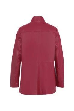 Veste Cuir Femme Agneau Rouge " OLYA "
