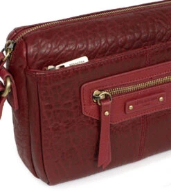 Hexagona Sac Porté Travers Carmin " P99777 " -Maroquinerie p9977726004 049523200 1635 27092022