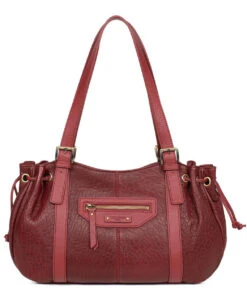 Hexagona Sac Porté épaule 2 Anses Carmin " P99781 " -Maroquinerie p9978126001 044462800 1635 27092022