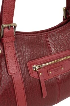 Hexagona Sac Porté épaule 2 Anses Carmin " P99781 " -Maroquinerie p9978126004 063102400 1635 27092022