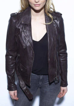 Blouson Cuir Femme Daytona Red Brown " PAULA " -Maroquinerie paulablousoncuirfemme28 080540200 1522 29062021