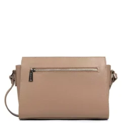 Lancaster - Petit Sac Trotteur Grainé Sierra Galet -Maroquinerie petit sac travers sierra lancaster galet 1