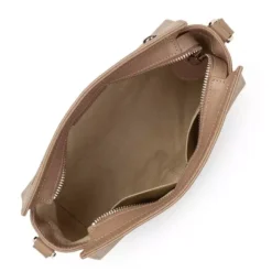 Lancaster - Petit Sac Trotteur Grainé Sierra Galet -Maroquinerie petit sac travers sierra lancaster galet 2