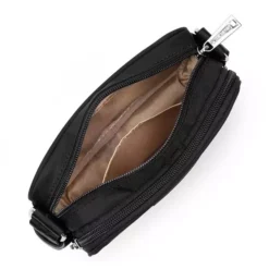 Lancaster - Petit Sac Trotteur Zippé Mini Basic Vita Noir -Maroquinerie petit sac travers zippe mini basic vita lancaster noir 1