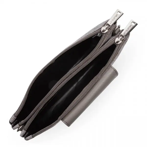 Lancaster - Pochette Double Smart KBA - Grise 3 Lancaster - Pochette Double Smart KBA - Grise – Image 3