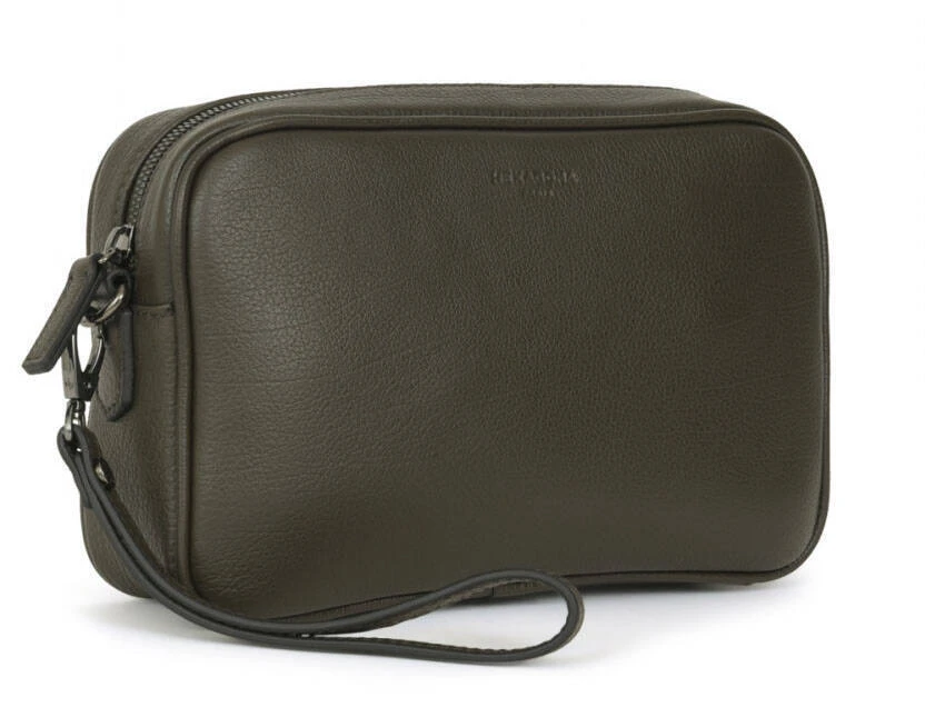 Hexagona Pochette Dragonne Cuir Vachette Olive " 135725 " 1 Hexagona Pochette Dragonne Cuir Vachette Olive " 135725 "
