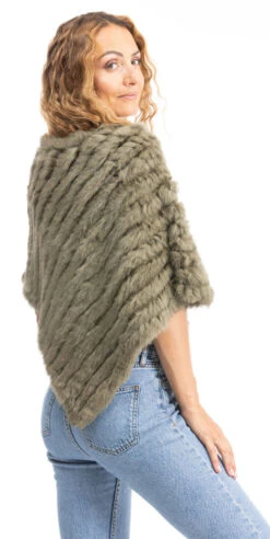 Poncho Lapin Femme Kaki Oakwood " 6034 "