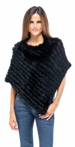 Poncho Lapin Femme Noir Oakwood " 6034 "