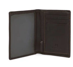 Hexagona Porte Carte En Cuir De Vachette Marron " 157471 "