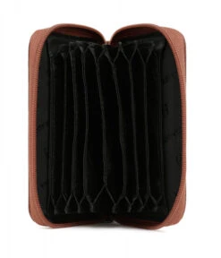 Hexagona Porte Carte En Cuir De Vachette Cognac " 727528 "